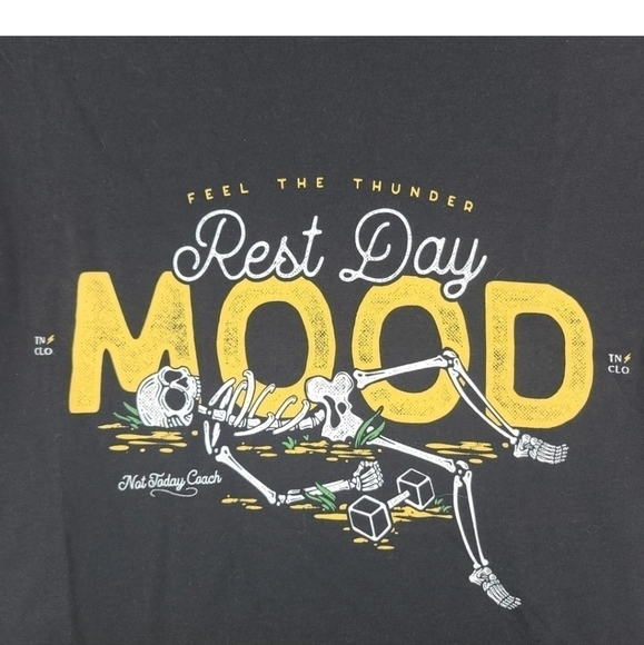 NEW THUNDER NOISE Black Rest Day T-Shirt Mens Size US M, EU L NWOT MSRP $34 - Picture 2 of 5